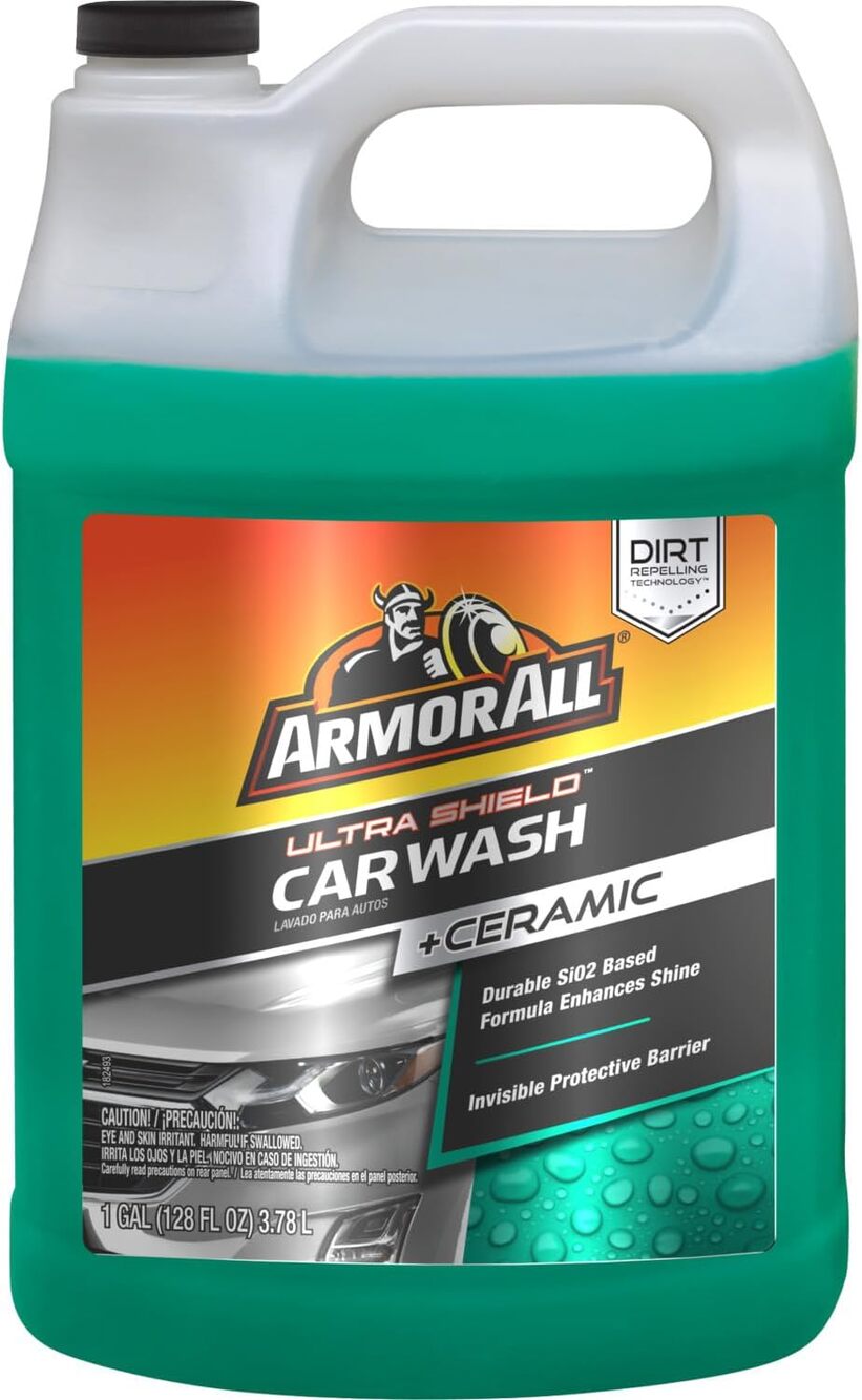 Armor All Ceramic Foaming Car Wash Soap with Extreme Shield, 1 Gallon, 128 Fl Oz
